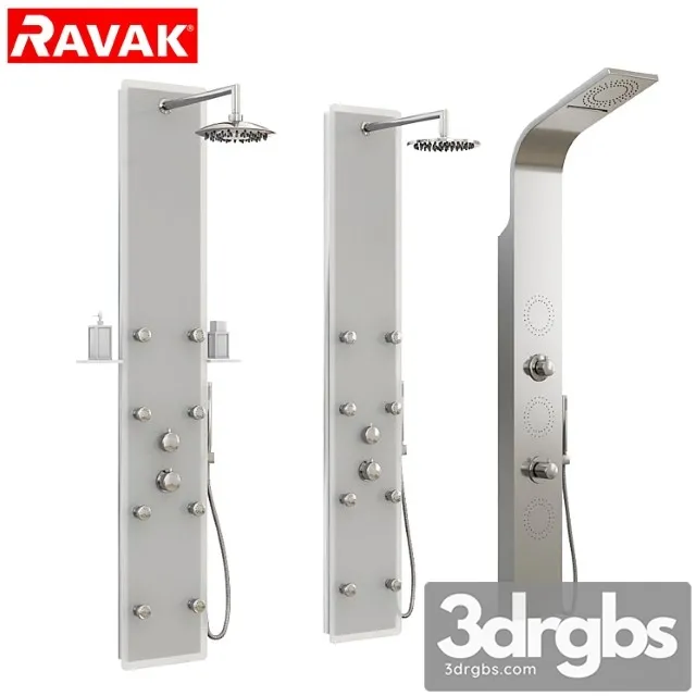 Hydromassage Panels Ravak Set 03 3D Model Free