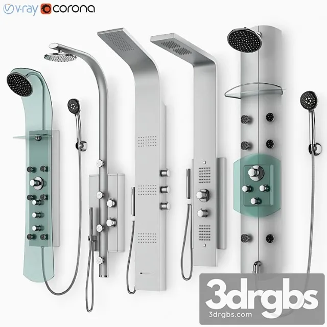 Hydromassage Panels Ravak Set 21 3D Model Free