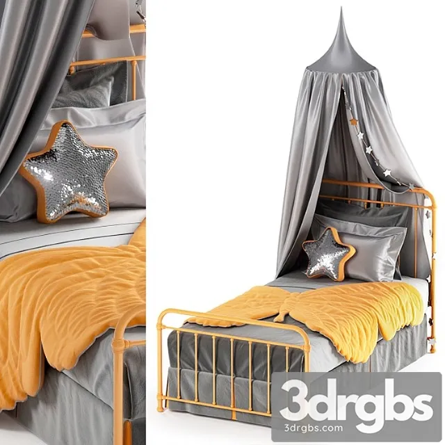 Hygge Bed 03 3D Model Free