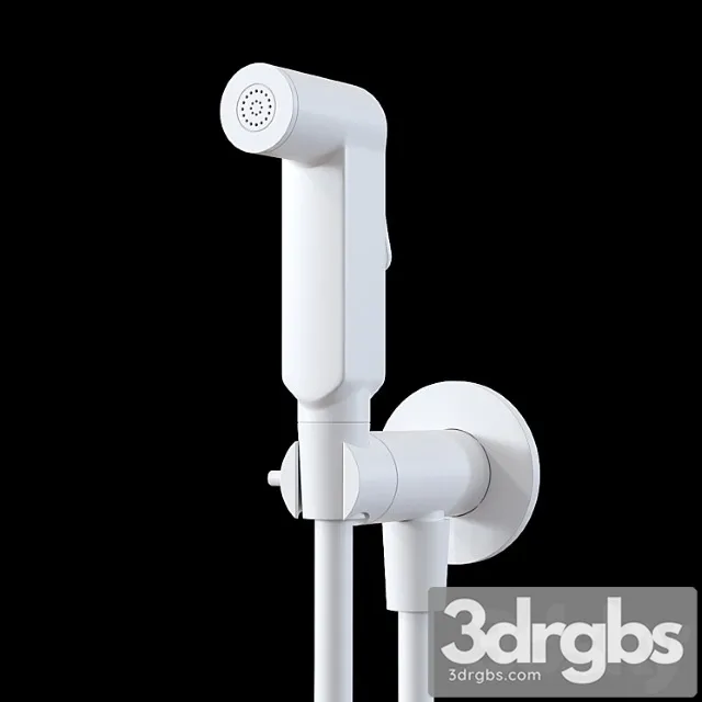 Hygienic Shower GRB White 08225101. 3D Model Free