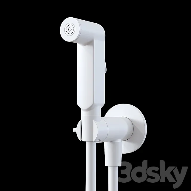 Hygienic shower GRB White 08225101. 3D Model