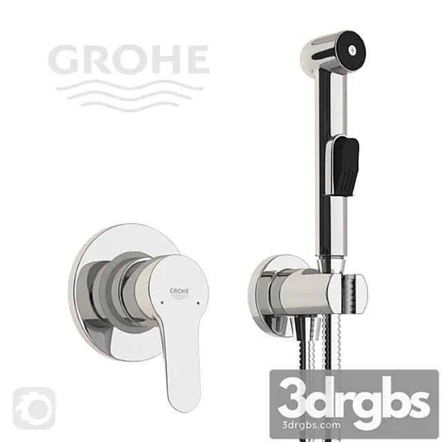 Hygienic Shower Grohe BauEdge 28343007 3D Model Free