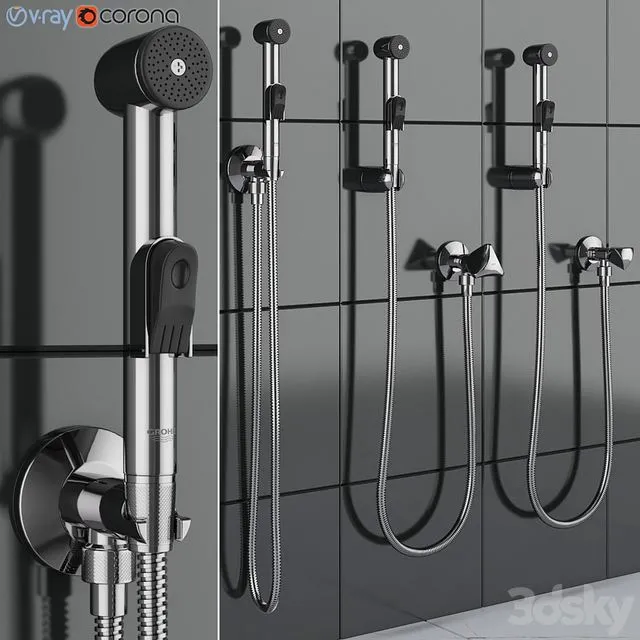Hygienic shower GROHE Trigger Spray 3D Model