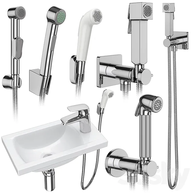 Hygienic shower Hansgrohe and Bossini set 158 Free Download