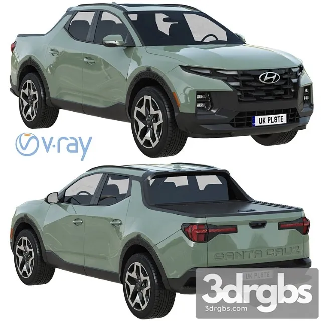Hyundai santa cruz 3D Model Free