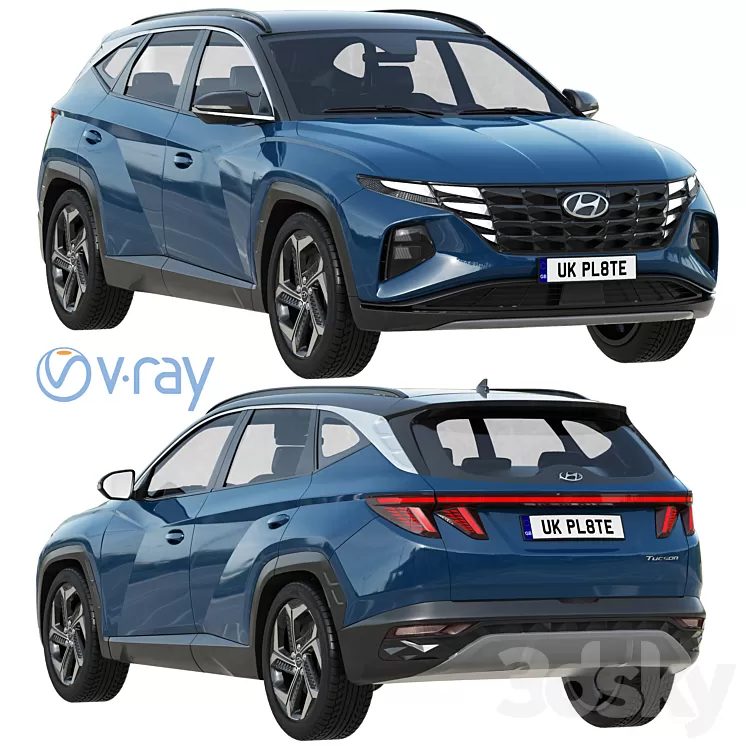 Hyundai Tucson 2021 3D Model