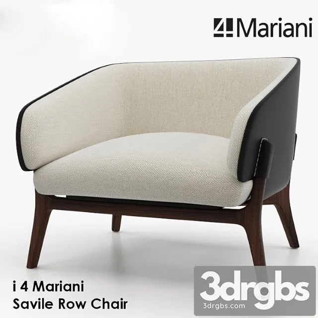 I 4 Mariani Savile Row Chair 3D Model Free