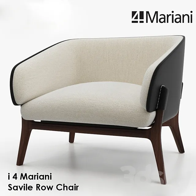 i 4 Mariani Savile Row Chair 3D Model
