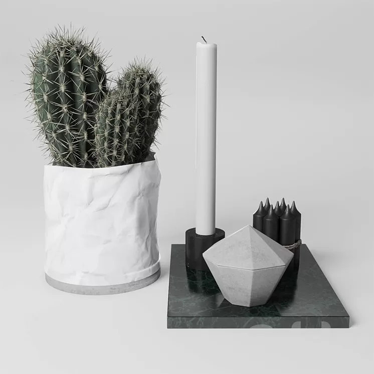 ib_scandinavian decor set_02 3D Model