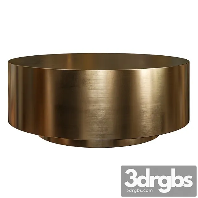 Ibiza Brushed Brass Coffe Table By Modshop 3D Model Free
