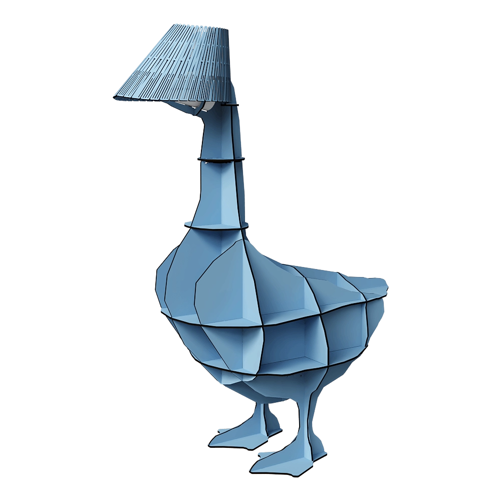 ibride - Bedside table with lamp Junon 3D Model