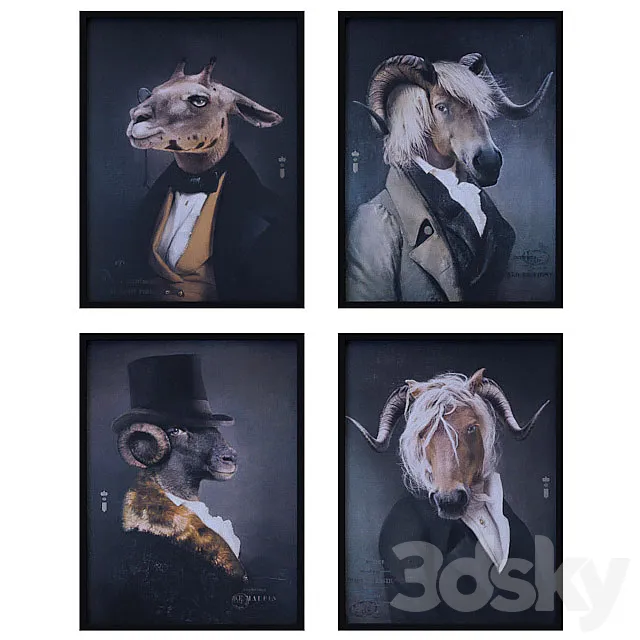 IBride Collector Portraits set 001 3D Model