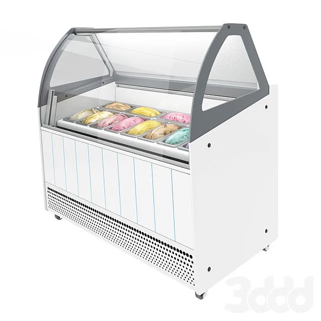 Ice cream display ISA BERMUDA View 3D Model