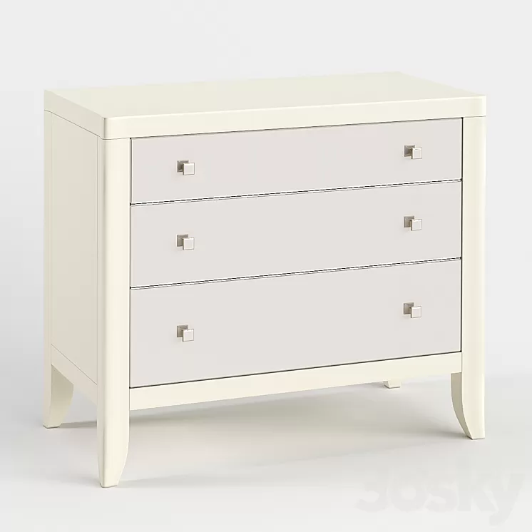 Ice Cube Caracole Chest 3D Model