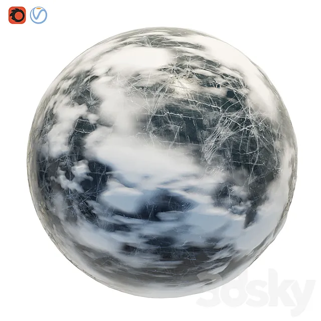 Ice with snow 3D Model