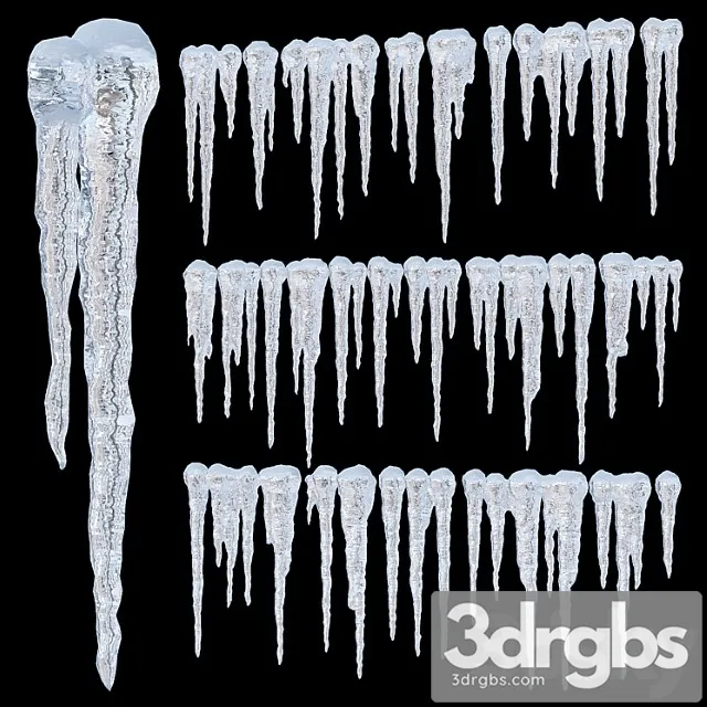 Icicles 2 3D Model Free