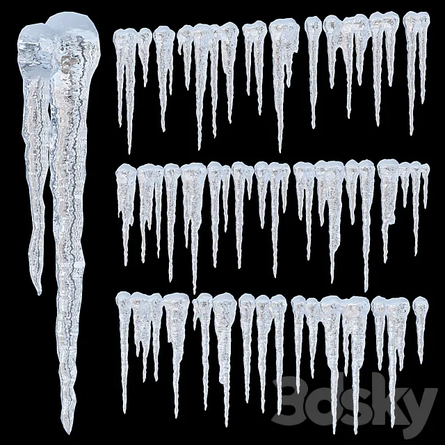 Icicles 2 3DModel