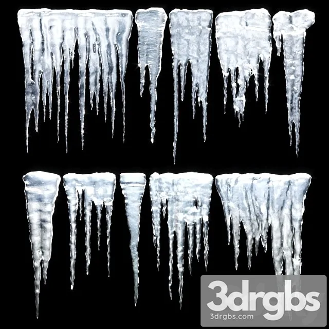 Icicles 3D Model Free