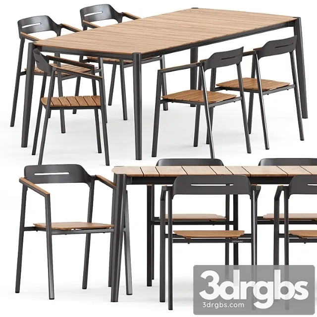 Icon armchair and icon dining table 89 by akulaliving 2 3D Model Free