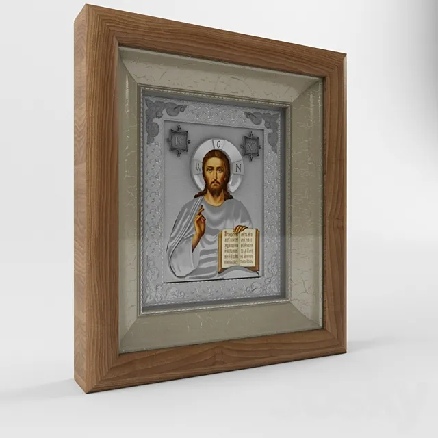 Icon of Christ Pantocrator 3DModel