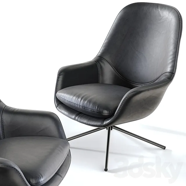 ICONS OF DENMARK Smile Lounge High Back 3D Model