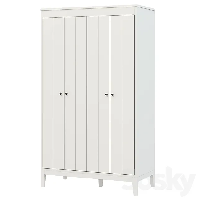 IDANÄS IDANES Wardrobe white121x211 3D Model