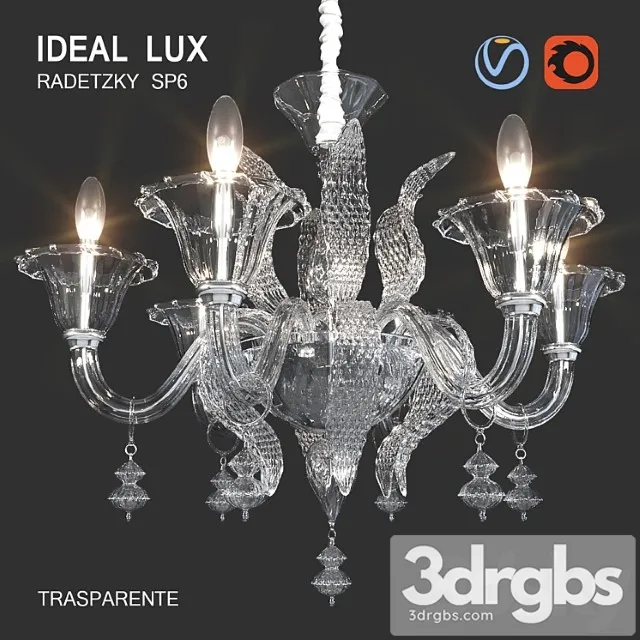 Ideal lux radetzky sp6 3D Model Download