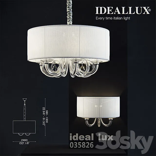 Ideal Lux - Swan 035 826 SP6 3D Model
