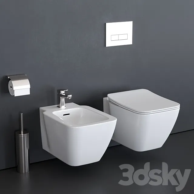 Ideal Standard STRADA II Wall-Hang WC art. T2997 art. T2971 3DModel
