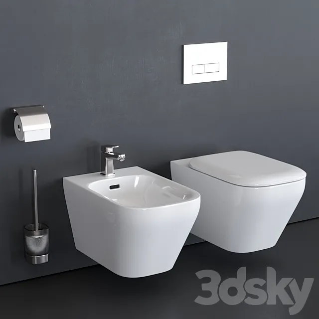 Ideal Standard TONIC II Wall-Hang WC art. K3167 art. K5236 3DModel