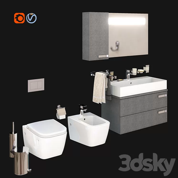 IdealStandart_Strada_collection 3D Model