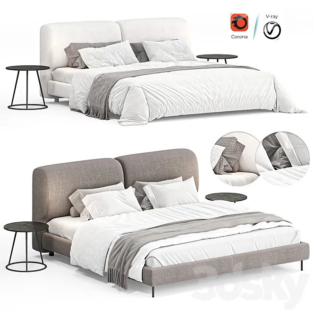 Igea Bed by Paola Zani 3D Model