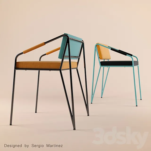 IGNACIA chair by Sergio Martinez 3D Model