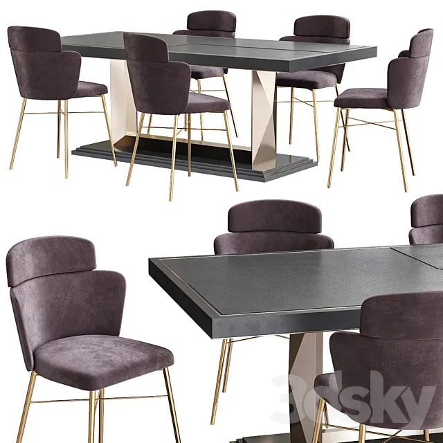 III BRONZE DINING TABLE BY KAMINI EZRALOW 3D Model