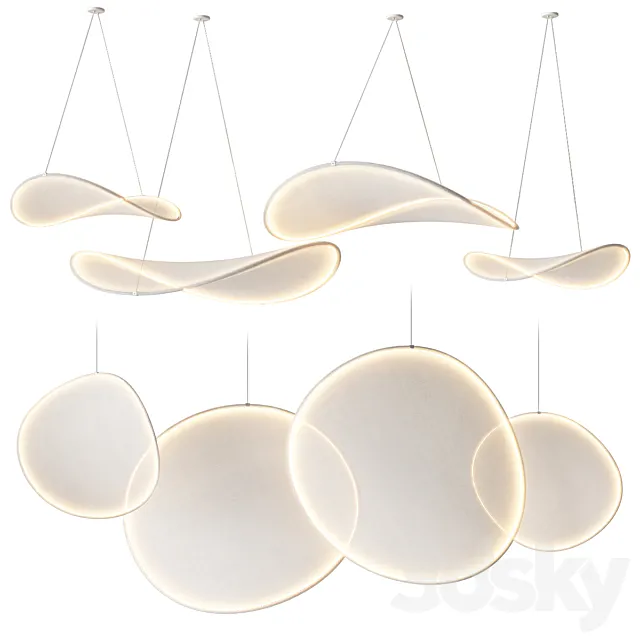 IIII 09 LED fabric pendant lamps Free Download
