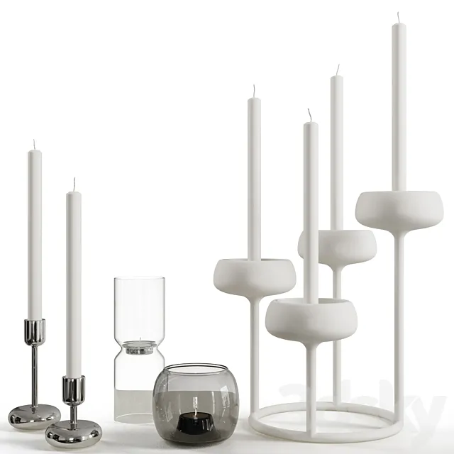 Iittala Candleholders 3D Model