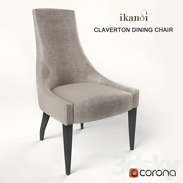 IKANDI Claverton Dining Chair 3D Model