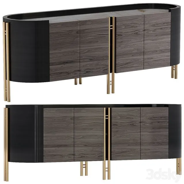 Ikat 984 Bizzotto Sideboard 3D Model