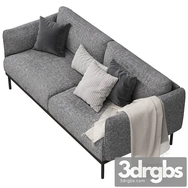 Ikea Applaryd Epplaryd 2 Seat Sofa 3D Model Free