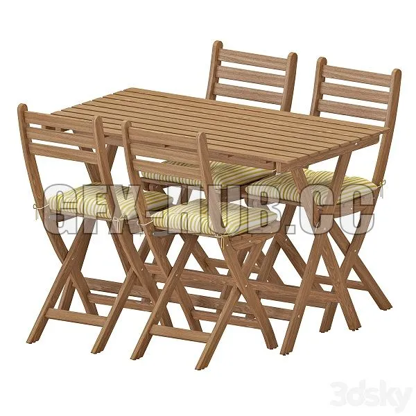 IKEA ASKHOLMEN Table And Chairs Free Download
