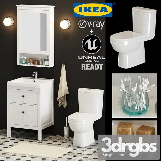 Ikea Bathroom 3D Model Free