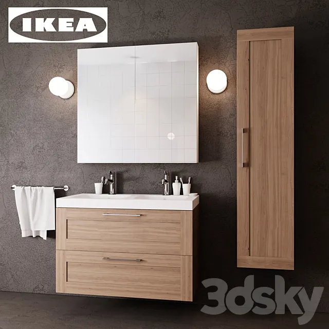 Ikea bathroom furniture set 3DModel