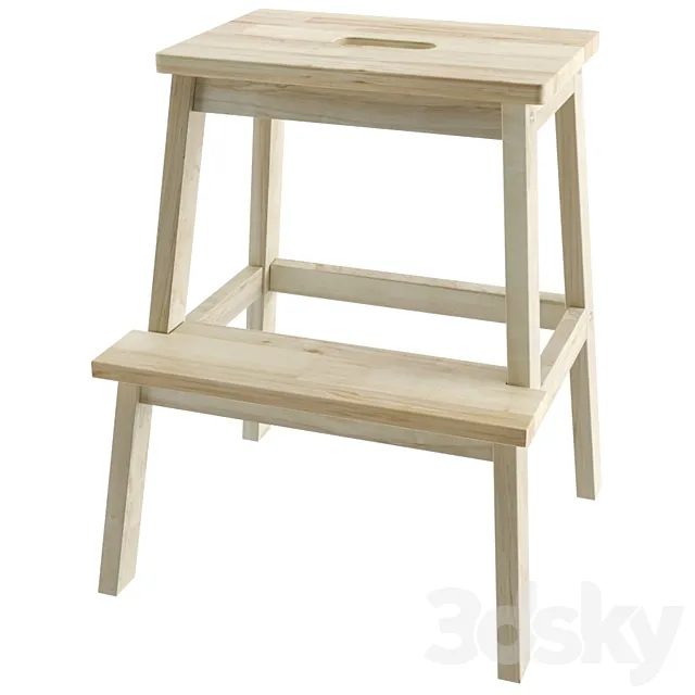 Ikea BEKVEM Stool-ladder 3D Model