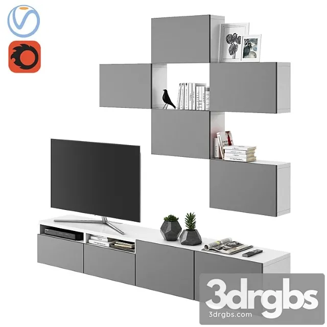 Ikea besta 02 2 3D Model Free