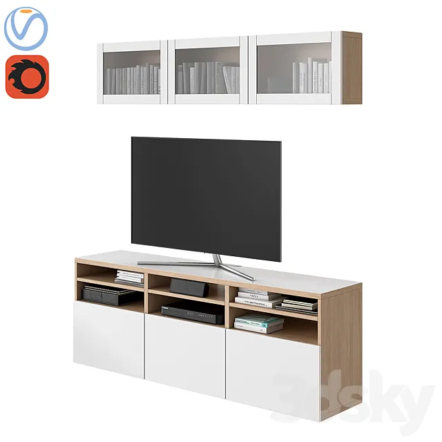 Ikea Besta 03 3D Model