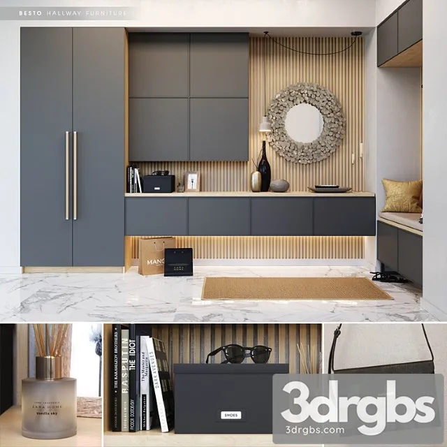 Ikea Besta Hallway 2 2 3D Model Free