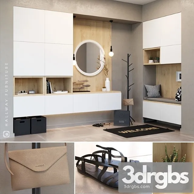 Ikea Besta Hallway 2 3D Model Free