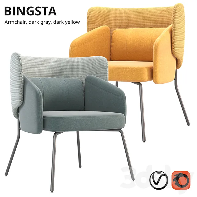 IKEA BINGSTA armchair 3D Model