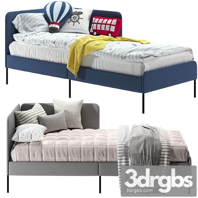 Ikea Blakullen Corner Bed 3D Model Free