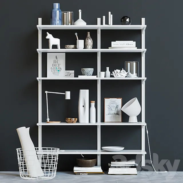 ikea BOAXEL ???????? Wall IKEA tire Algot _ Ikea SS 2017 3DModel